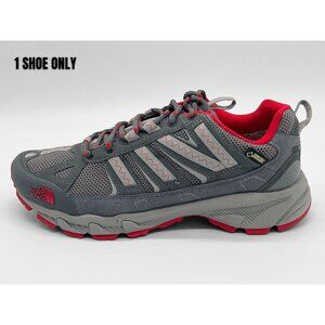 The North Face Mens Gray/Red Single Left Hiking Shoe Size 9 Gore-Tex Mesh Trail